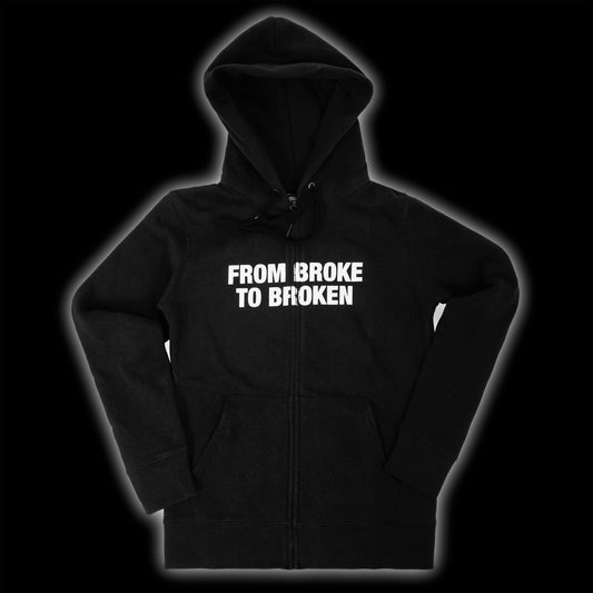 FEMALE BLACK ZIP HOODIE